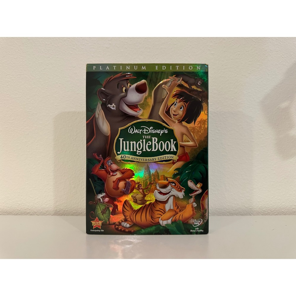 Disney Jungle Book 40th Anniversary Platinum Edition 2-Disc DVD Slipcover CIB